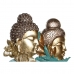 Decoratieve figuren DKD Home Decor 22 x 8 x 42,5 cm Zwart Gouden Boeddha Turkoois Orientaals (2 Stuks)