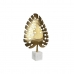 Figura Decorativa DKD Home Decor 28 x 7,5 x 47 cm Dorado Blanco Tropical Hoja de planta