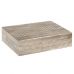 Casetă de Bijuterii DKD Home Decor 20,5 x 13 x 5,5 cm Crem Os Rășină