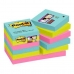 Ensemble de Notes Adhésives Post-it Super Sticky Multicouleur 12 Pièces 47,6 x 47,6 mm (2 Unités)