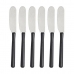 Butter Knife 1 x 20 x 13 cm Silver Black Plastic