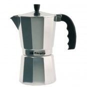 Italian Coffee Pot Taurus KCP9009 9T Mini Moka Silver Aluminium (9 Cups)