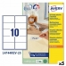 Etiketter till Skrivare Avery L4744REV Vit 25 Blad 96 x 50,8 mm (5 antal)