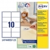 Etiketter till Skrivare Avery L4744REV Vit 25 Blad 96 x 50,8 mm (5 antal)