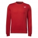 Felpa senza Cappuccio Uomo Reebok RI FT LEFT CHEST IL4041  Rosso