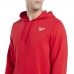 Felpa con Cappuccio Uomo Reebok RI FT LEFT CHEST OT HA9276  Rosso