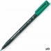 Rotulador permanente Staedtler Lumocolor 318 F Verde (10 Unidades)