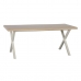 Mesa de Jantar Natural Metal 180 x 90 x 75 cm Creme DMF