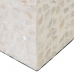 Kynttilänjalka Beige Helmiäinen Puu MDF 10,5 x 10,5 x 21 cm