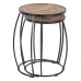 Table d'appoint 48 x 48 x 67 cm Naturel Noir