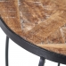 Table d'appoint 48 x 48 x 67 cm Naturel Noir