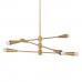 Loftslampe 80 x 80 x 129,5 cm Gylden Metal Moderne