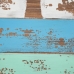 Sivupöytä Sininen Metalli Puu Ruskea 120 x 40 x 80 cm