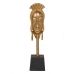 Figura Decorativa 11 x 10,5 x 46 cm Preto Dourado Africana