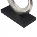 Figura Decorativa 24 x 10 x 42 cm Negro Plata