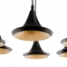 Ceiling Light 51,5 x 51,5 x 100 cm Black Golden Metal Ø 18,5 cm