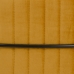 Tumba, istepadi 80 x 80 x 46 cm Sünteetiline Kangas Metall Ookerkollane