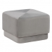 Pouf Tissu Synthétique Gris Bois 60 x 60 x 40 cm