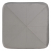 Puff Tessuto Sintetico Grigio Legno 60 x 60 x 40 cm