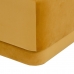 Puff Tessuto Sintetico Legno Ocra 60 x 60 x 40 cm