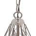 Lampadario Metallo Argento 35 x 35 x 45 cm