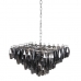 Ceiling Light 58 x 58 x 44 cm Crystal Metal Silver