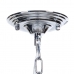 Deckenlampe 28 x 28 x 36 cm Kristall Metall Silber