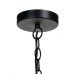 Ceiling Light 50 x 50 x 80 cm Black Metal Wood