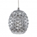 Ceiling Light 15 x 15 x 17,5 cm Crystal Silver Iron Ø 15 cm