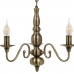 Deckenlampe 38 x 38 x 80,5 cm Gold Metall