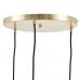 Ceiling Light 15 x 15 x 120 cm Crystal Golden Iron Ø 15 cm