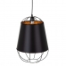 Lampadario Nero Dorato Metallo 30 x 30 x 41 cm