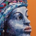 Canvas 75 x 3,5 x 100 cm Āfrikas sieviete