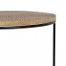 Mesa de apoio 60 x 39,5 x 60 cm Natural Preto Metal Madeira (2 Unidades)