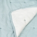 Sengetæppe (vattæppe) Blå Flødefarvet 180 x 260 cm