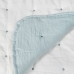 Sengetæppe (vattæppe) Blå Flødefarvet 180 x 260 cm