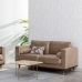 Sofa 172 x 89 x 91 cm Champagne Synthetisch materiaal Hout Fluweel