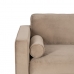 Sofa 172 x 89 x 91 cm Champagne Synthetisch materiaal Hout Fluweel