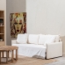 Sofá-cama 200 x 94 x 86 cm Tecido Sintético Creme