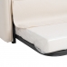 Sofá-cama 200 x 94 x 86 cm Tecido Sintético Creme