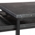 Mesa auxiliar 50 x 50 x 46 cm Negro Metal Mármol (2 Unidades)