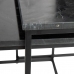 Postranní stolek 50 x 50 x 46 cm Černý Kov Mramor (2 kusů)