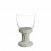 Bougeoir 17,5 x 17,5 x 29,5 cm Verre Gris Ciment