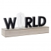 Decorazione luminosa DKD Home Decor World Nero Metallo Legno MDF 30 x 40 cm 34 x 8 x 16 cm