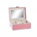 Pudełko na biżuterię DKD Home Decor 23 x 17 x 10 cm Różowy Poliuretan Drewno MDF