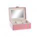 Scatola-Portagioie DKD Home Decor 23 x 17 x 10 cm Rosa Poliuretano Legno MDF