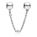 Abalorio Mujer Pandora EMBOSSED HEARTS  SAFETY CHAIN