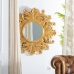 Wall mirror 114 x 4,5 x 114 cm Crystal Golden Wood