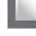 Nástenné zrkadlo 56 x 2 x 126 cm Sivá Drevo Biela
