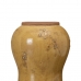 Vase 17,5 x 17,5 x 25 cm aus Keramik Senf